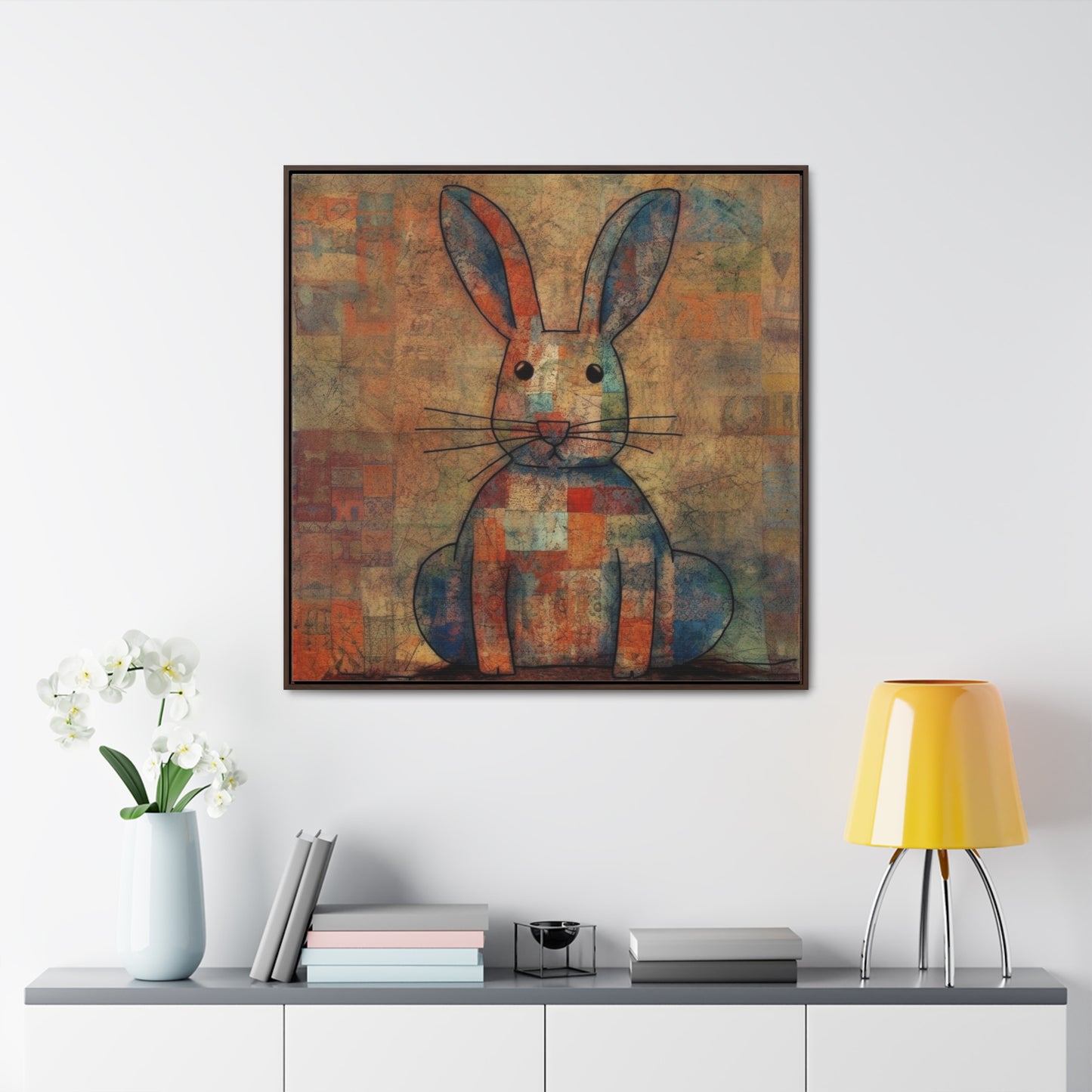 Rabbit 21, Gallery Canvas Wraps, Square Frame