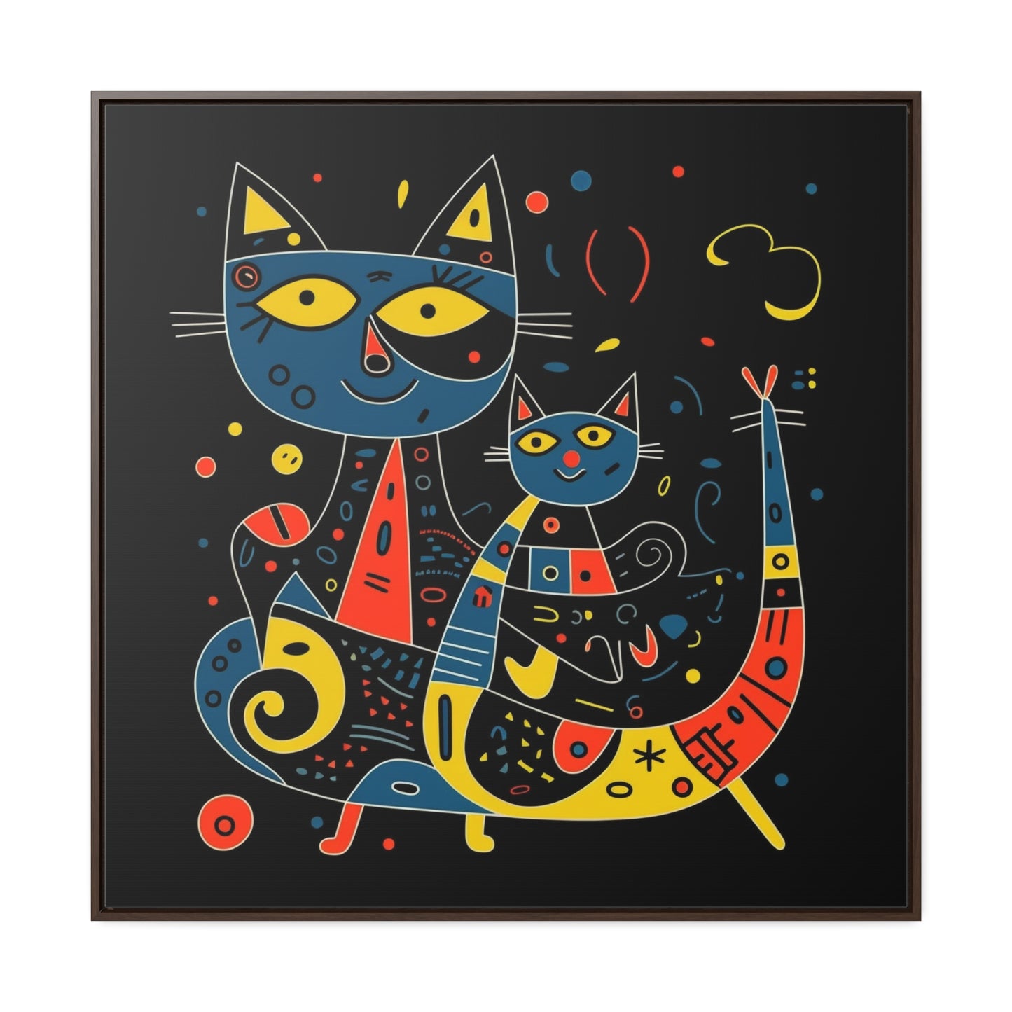 Cat 138, Gallery Canvas Wraps, Square Frame