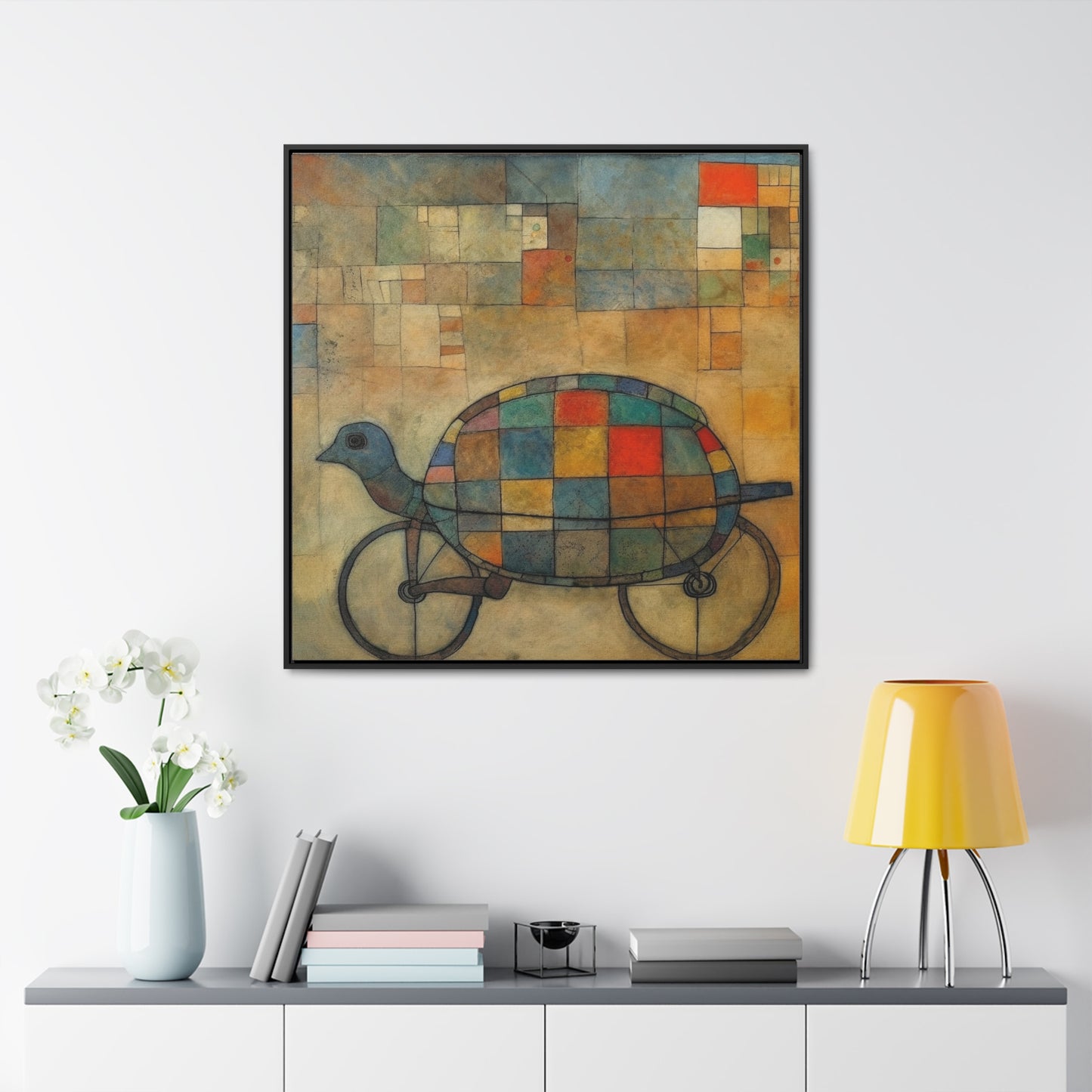 Turtle 9, Gallery Canvas Wraps, Square Frame