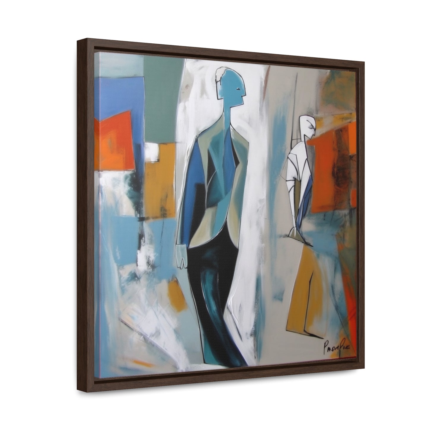 Sad Man 24, Valentinii, Gallery Canvas Wraps, Square Frame