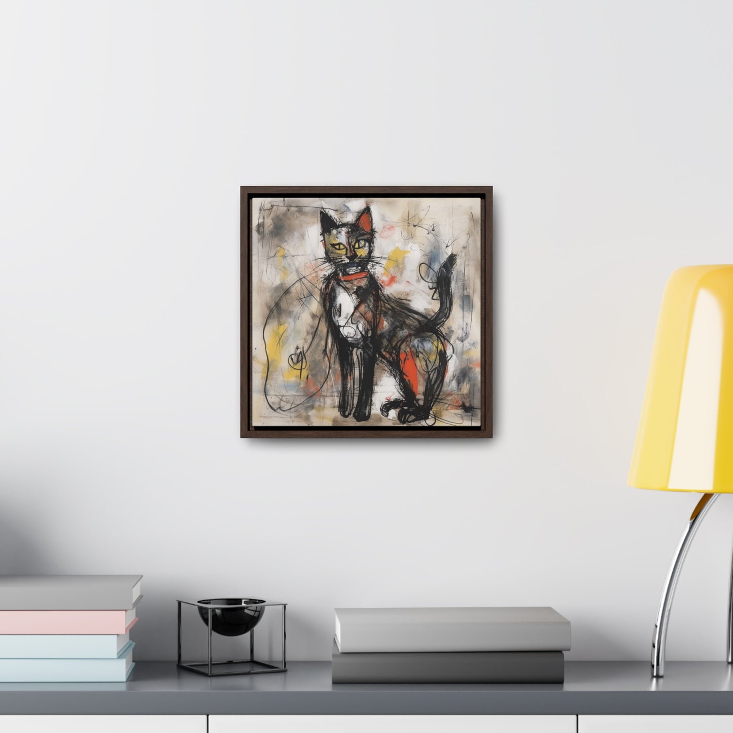 Cat 60, Gallery Canvas Wraps, Square Frame