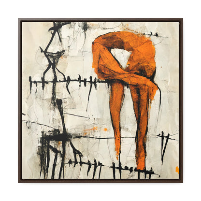 Feet and Drama, Valentinii, Gallery Canvas Wraps, Square Frame