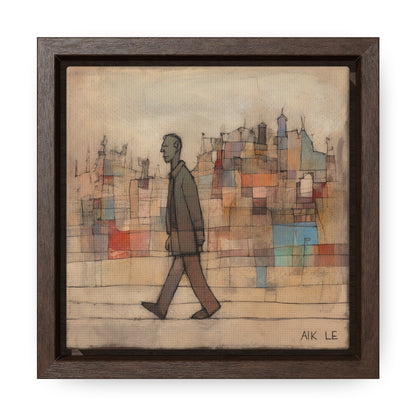 Sad Man 20, Valentinii, Gallery Canvas Wraps, Square Frame