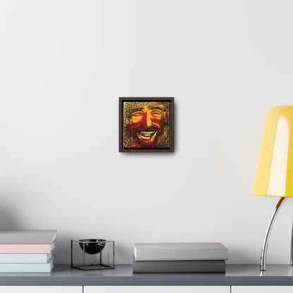 Jesus smiling 4, Valentinii, Gallery Canvas Wraps, Square Frame