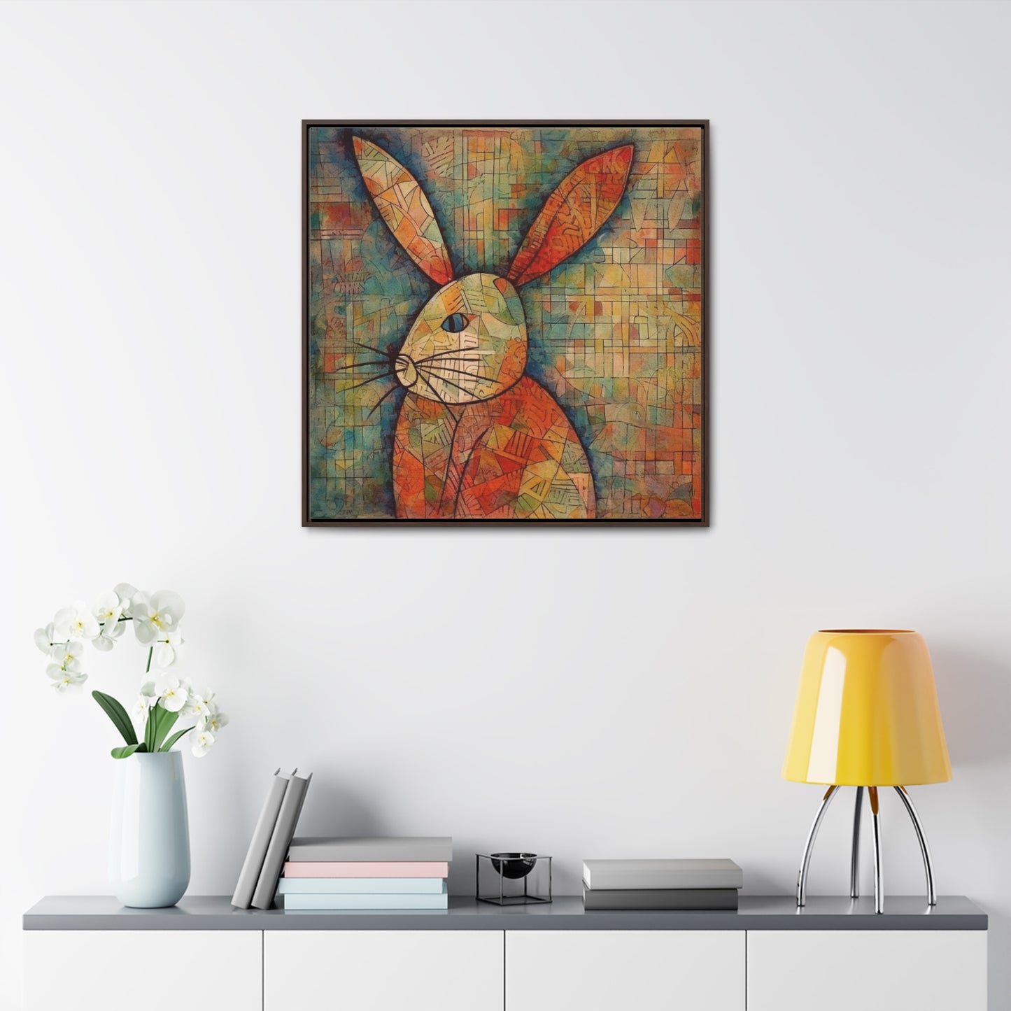 Rabbit 20, Gallery Canvas Wraps, Square Frame