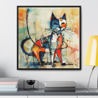 Cat 75, Gallery Canvas Wraps, Square Frame