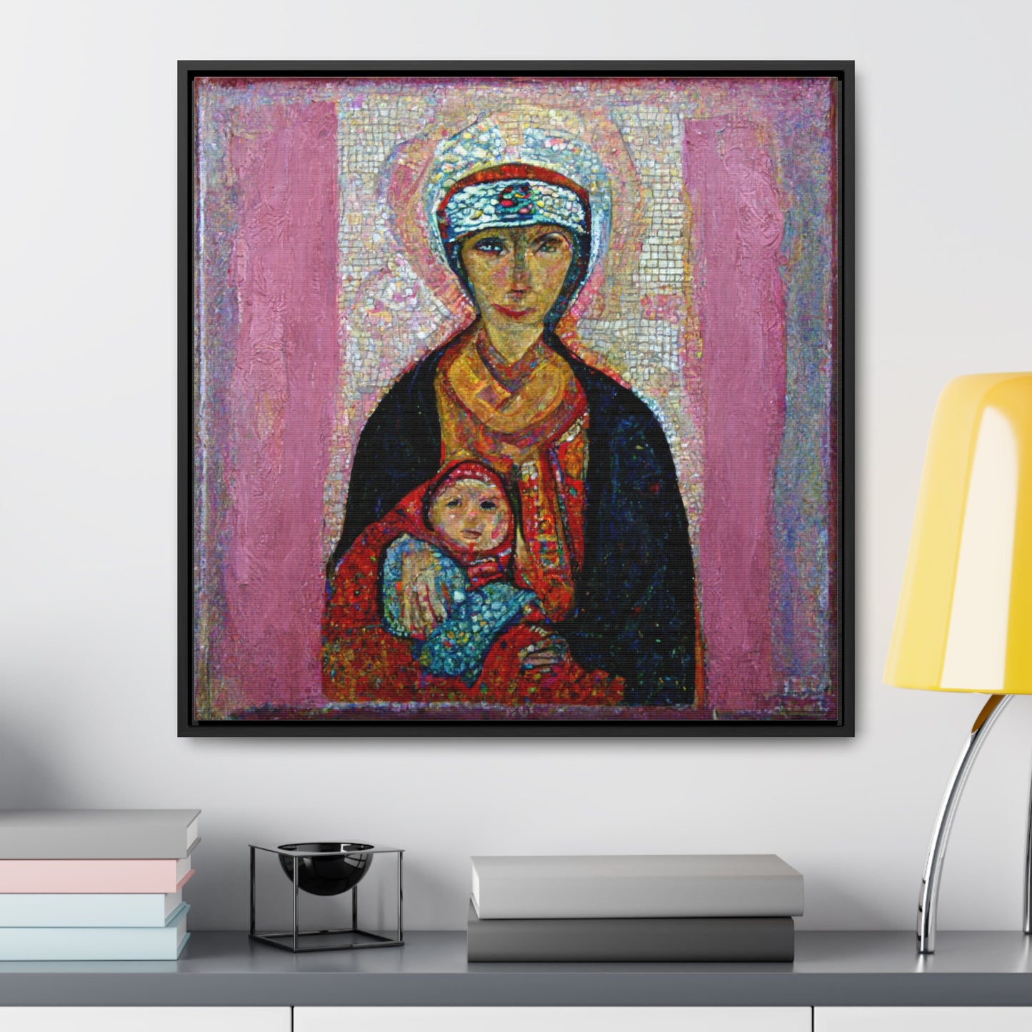 Mary and the Child 23, Valentinii, Gallery Canvas Wraps, Square Frame