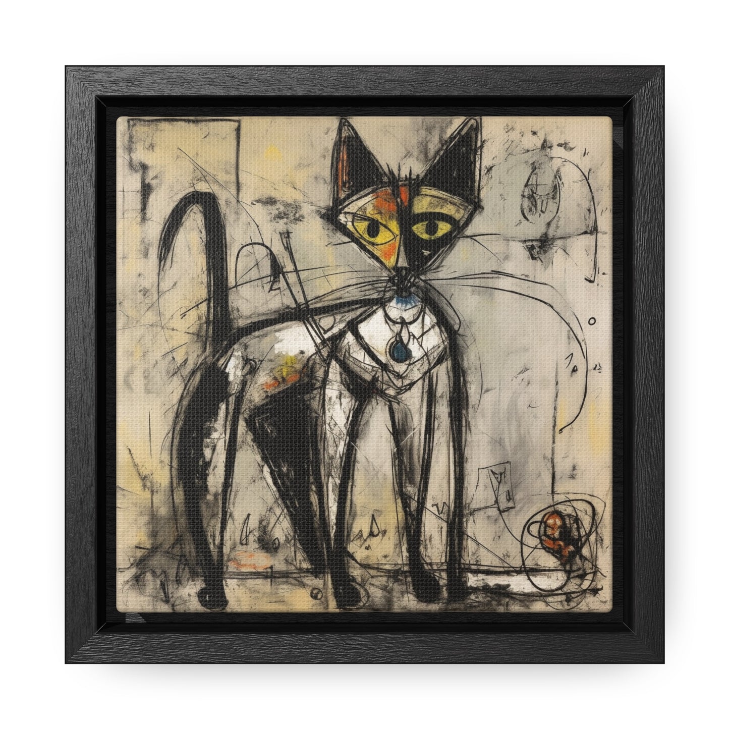 Cat 51, Gallery Canvas Wraps, Square Frame