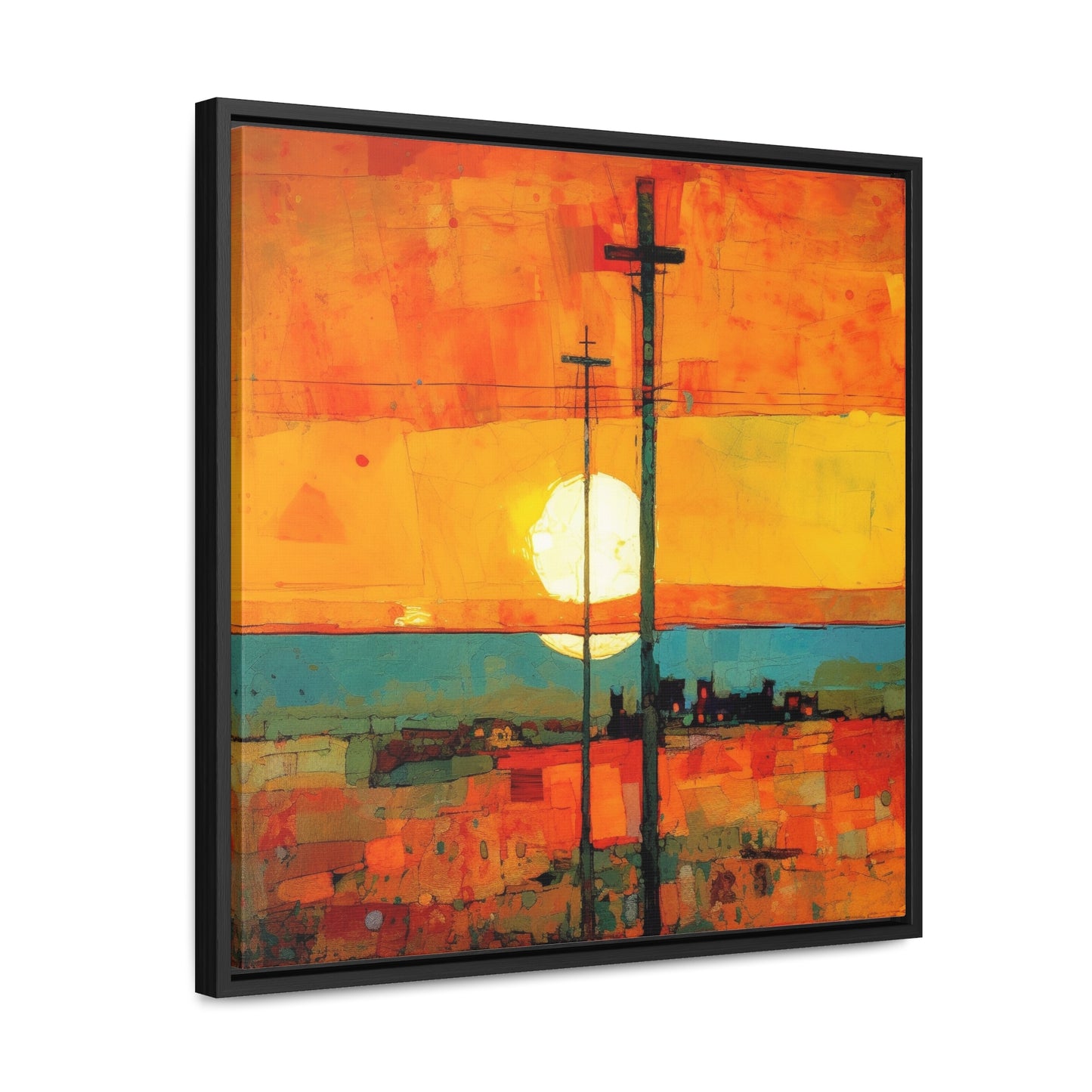 Land of the Sun 67, Valentinii, Gallery Canvas Wraps, Square Frame