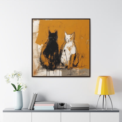 Cat 16, Gallery Canvas Wraps, Square Frame