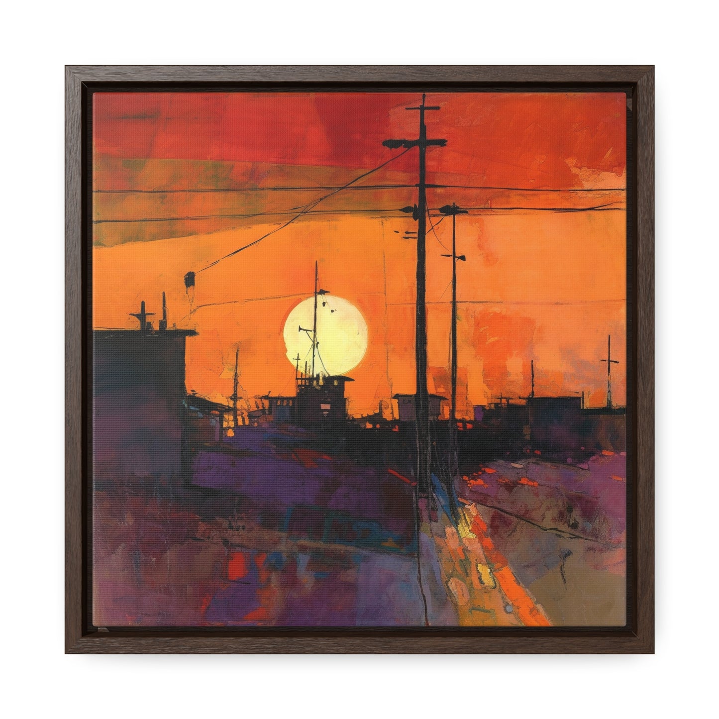 Land of the Sun 73, Valentinii, Gallery Canvas Wraps, Square Frame