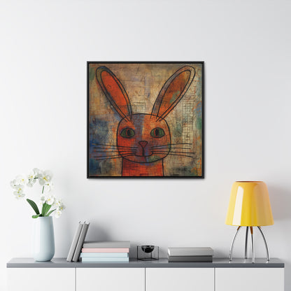 Rabbit 2, Gallery Canvas Wraps, Square Frame