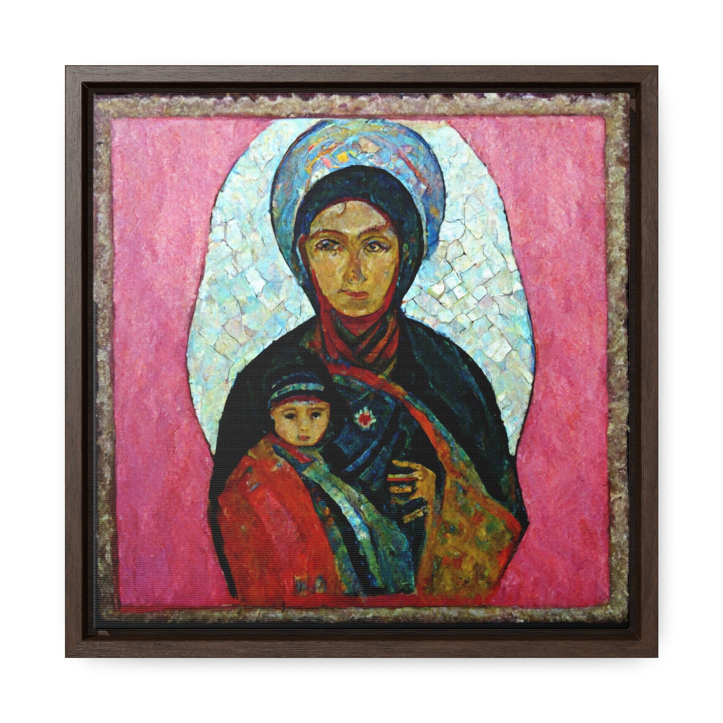 Mary and the Child 11, Valentinii, Gallery Canvas Wraps, Square Frame