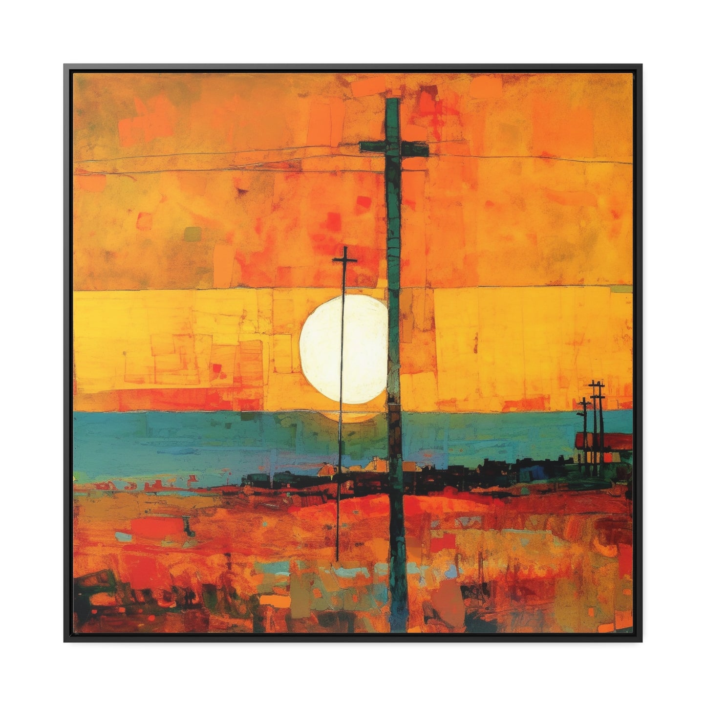 Land of the Sun 59, Valentinii, Gallery Canvas Wraps, Square Frame