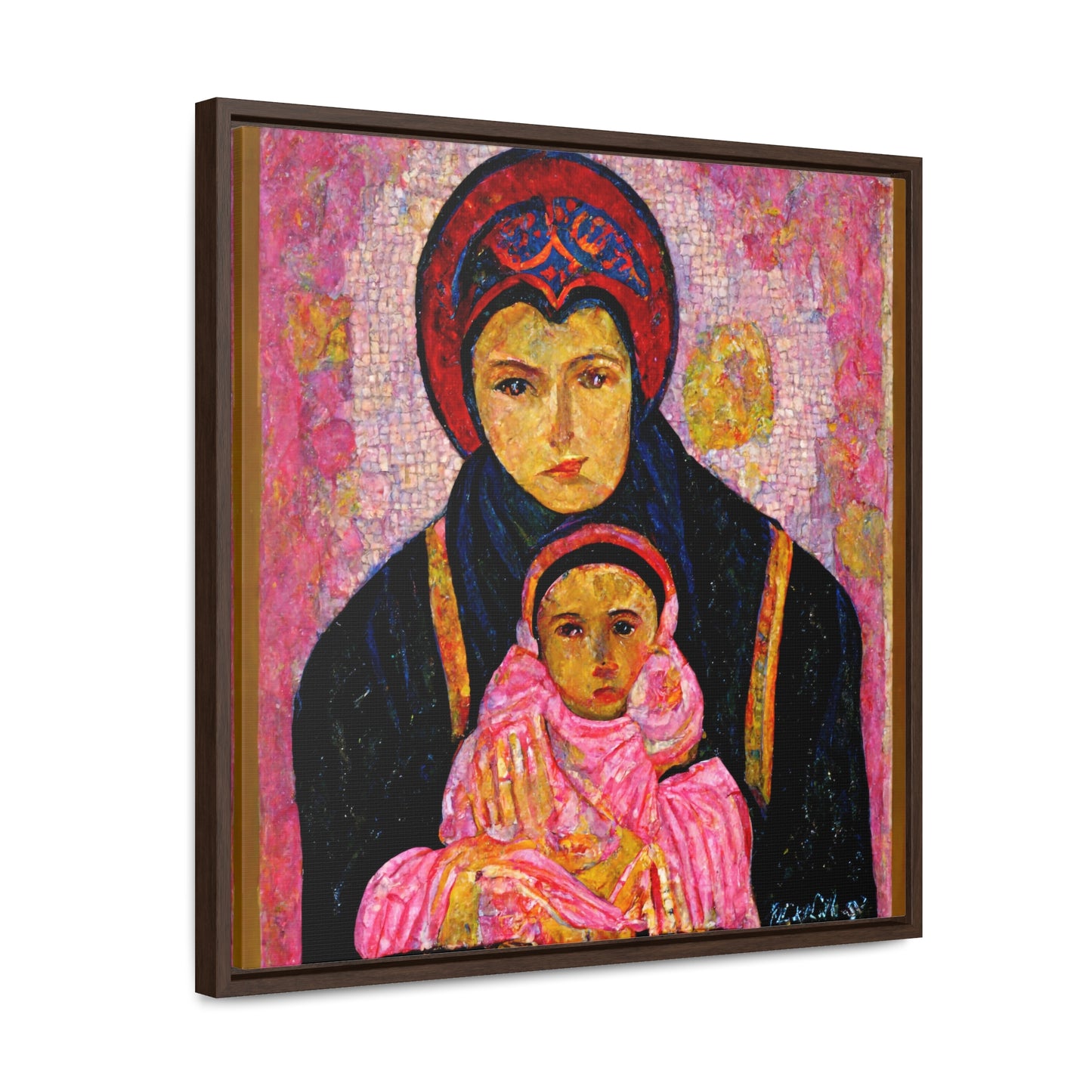 Mary and the Child 13, Valentinii, Gallery Canvas Wraps, Square Frame