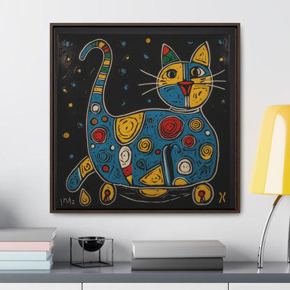 Cat 106, Gallery Canvas Wraps, Square Frame