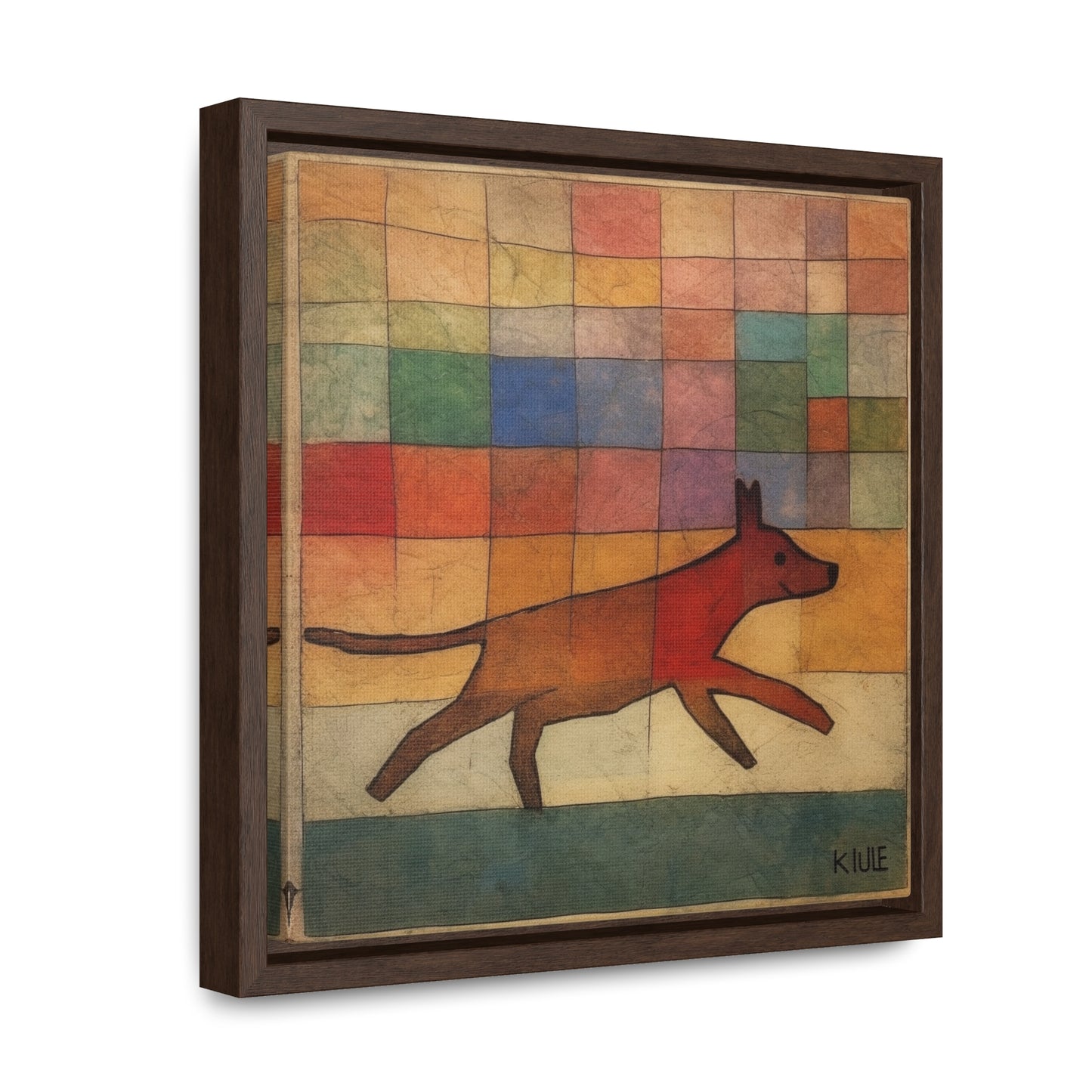 V Dog 7, Gallery Canvas Wraps, Square Frame