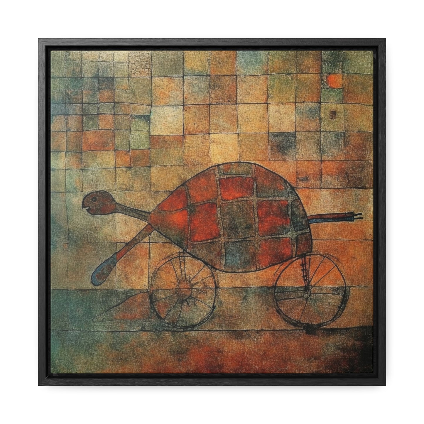 Turtle 16, Gallery Canvas Wraps, Square Frame