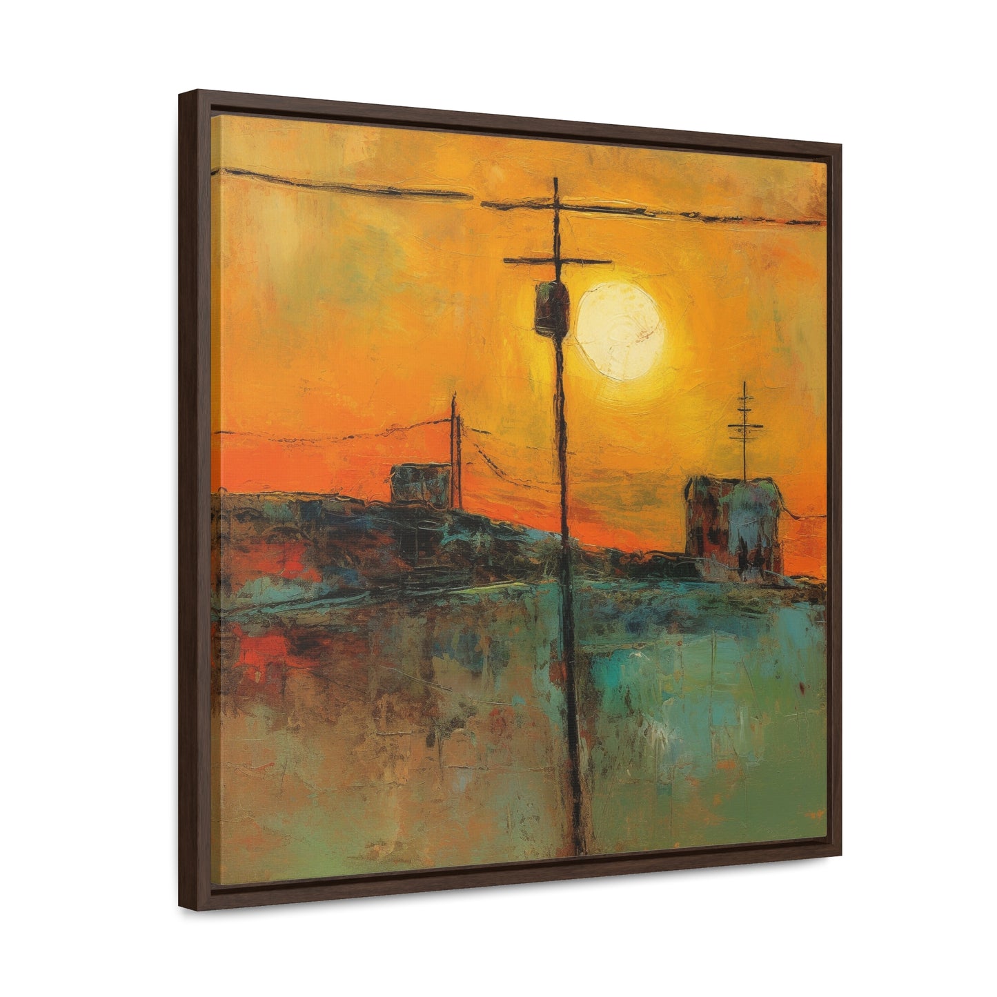 Land of the Sun 53, Valentinii, Gallery Canvas Wraps, Square Frame