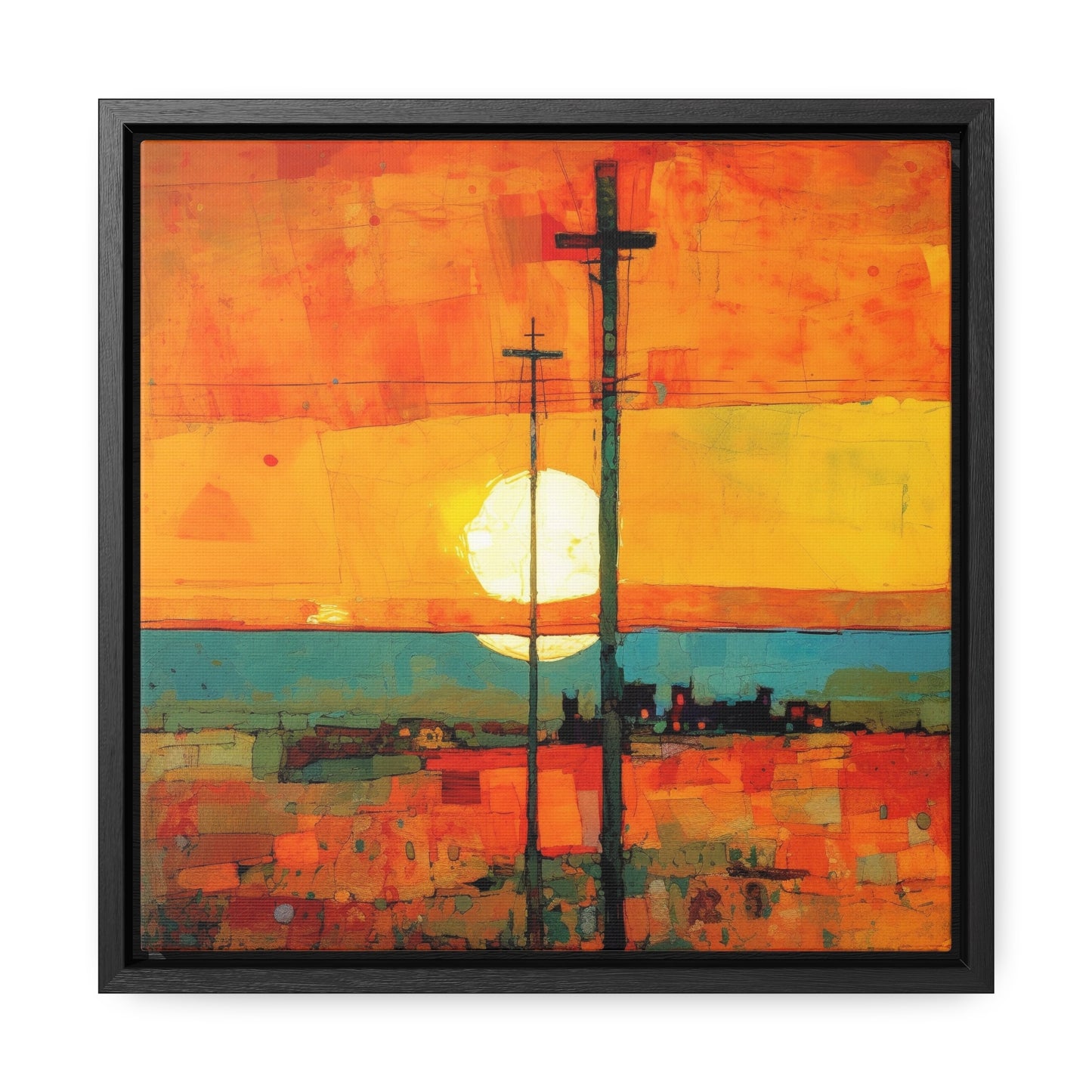 Land of the Sun 67, Valentinii, Gallery Canvas Wraps, Square Frame