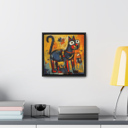 Cat 98, Gallery Canvas Wraps, Square Frame