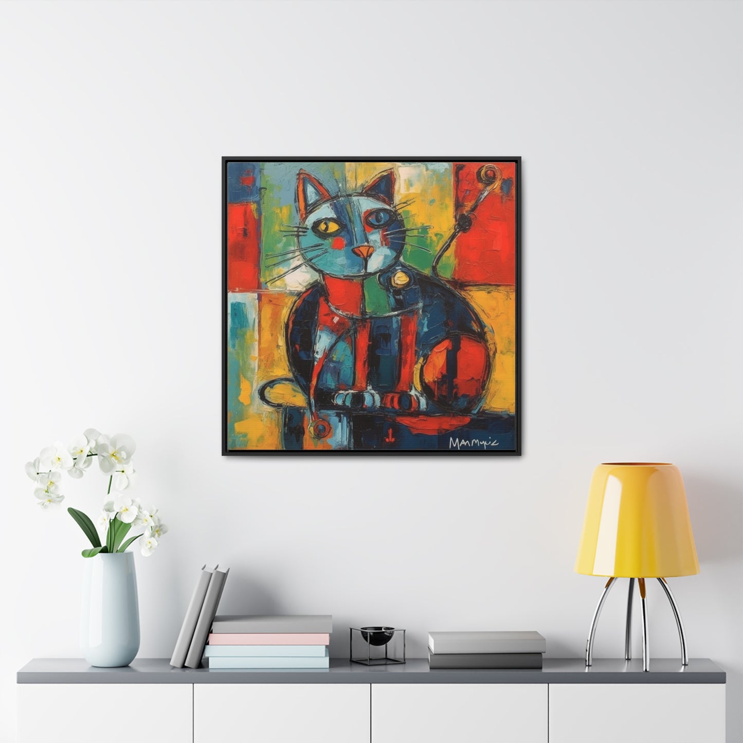 Cat 65, Gallery Canvas Wraps, Square Frame