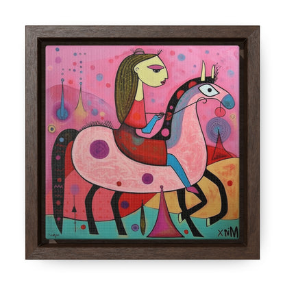 The Dreams of the Child 57, Gallery Canvas Wraps, Square Frame