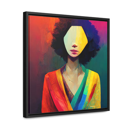 Lady's faces 8, Valentinii, Gallery Canvas Wraps, Square Frame