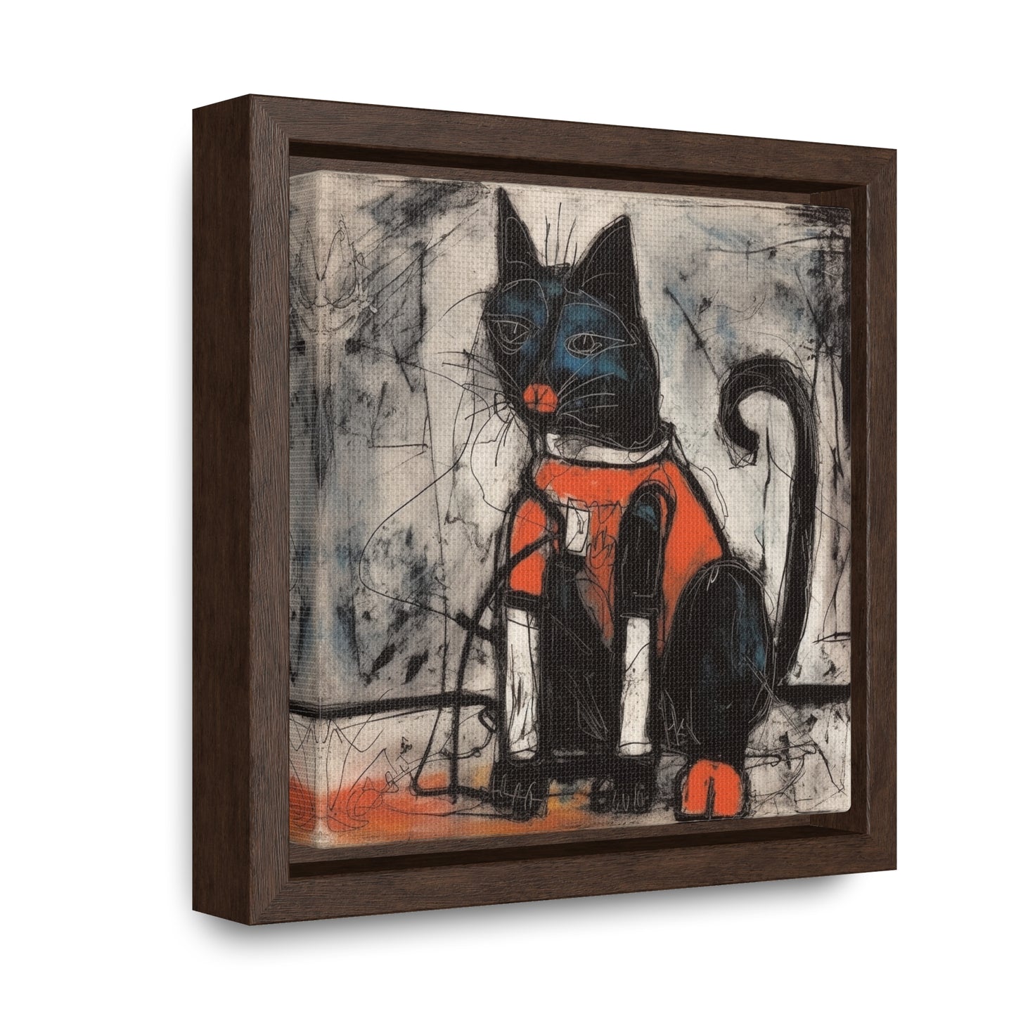 Cat 37, Gallery Canvas Wraps, Square Frame