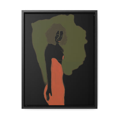 Lady in Red, Original Eduard Pavel, Gallery Canvas Wraps, Vertical Frame