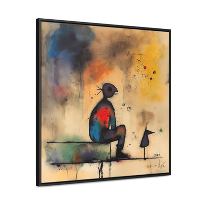 Sad Man 2, Valentinii, Gallery Canvas Wraps, Square Frame