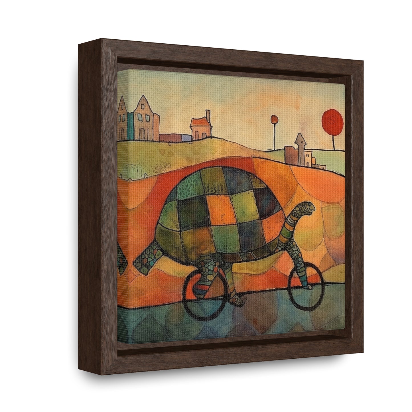 Turtle 5, Gallery Canvas Wraps, Square Frame