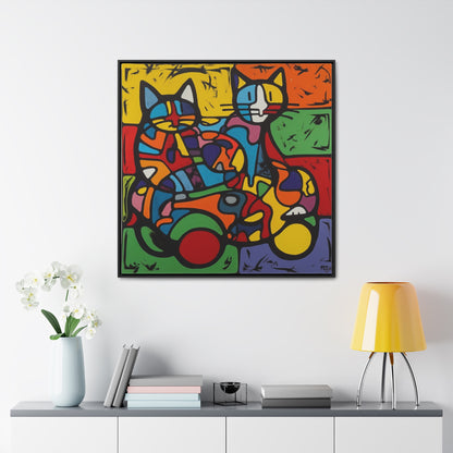 Cat 145, Gallery Canvas Wraps, Square Frame