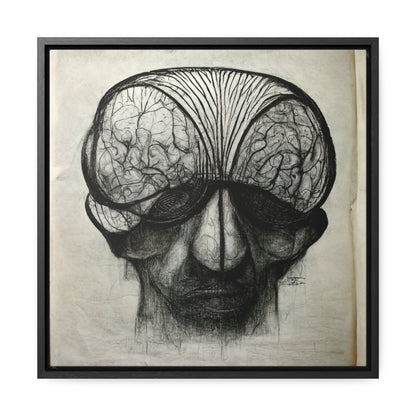 Brain 54, Valentinii, Gallery Canvas Wraps, Square Frame