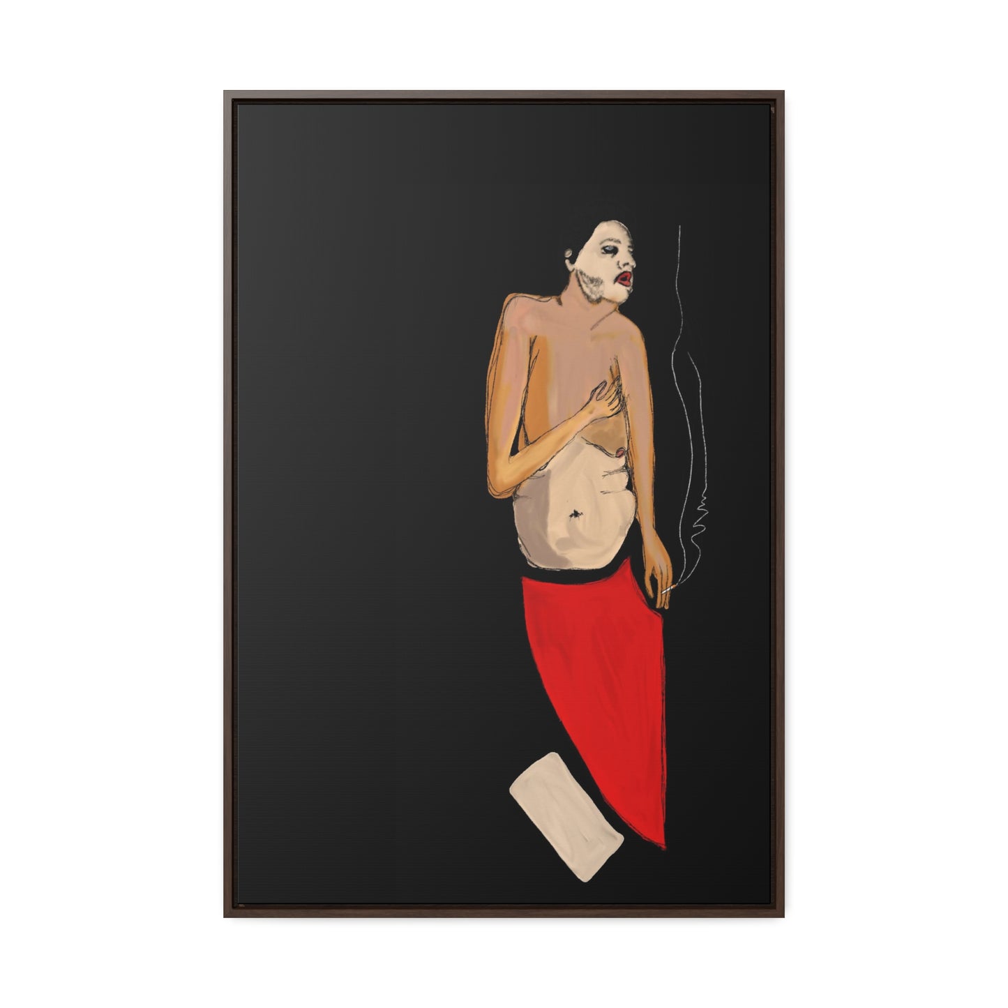 A Depressive Aladdin, Original Eduard Pavel, Gallery Canvas Wraps, Vertical Frame