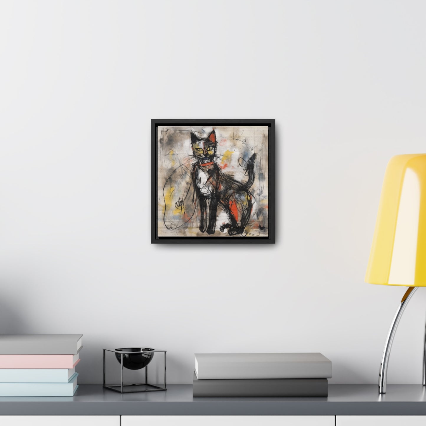 Cat 60, Gallery Canvas Wraps, Square Frame