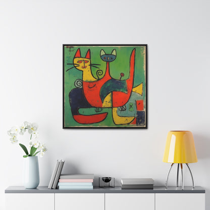 Cat 143, Gallery Canvas Wraps, Square Frame