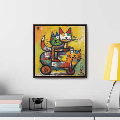 Cat 140, Gallery Canvas Wraps, Square Frame