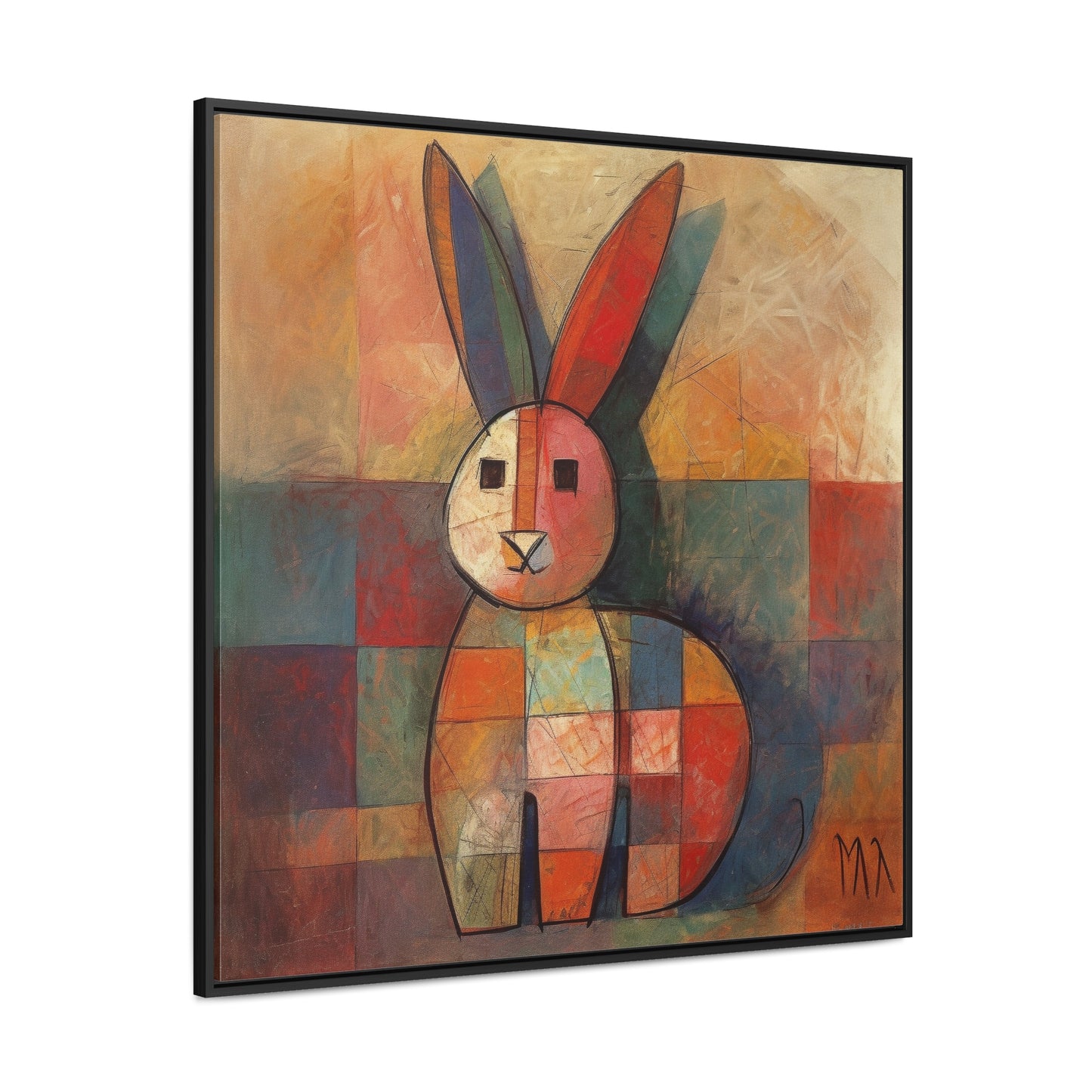 Rabbit 36, Gallery Canvas Wraps, Square Frame