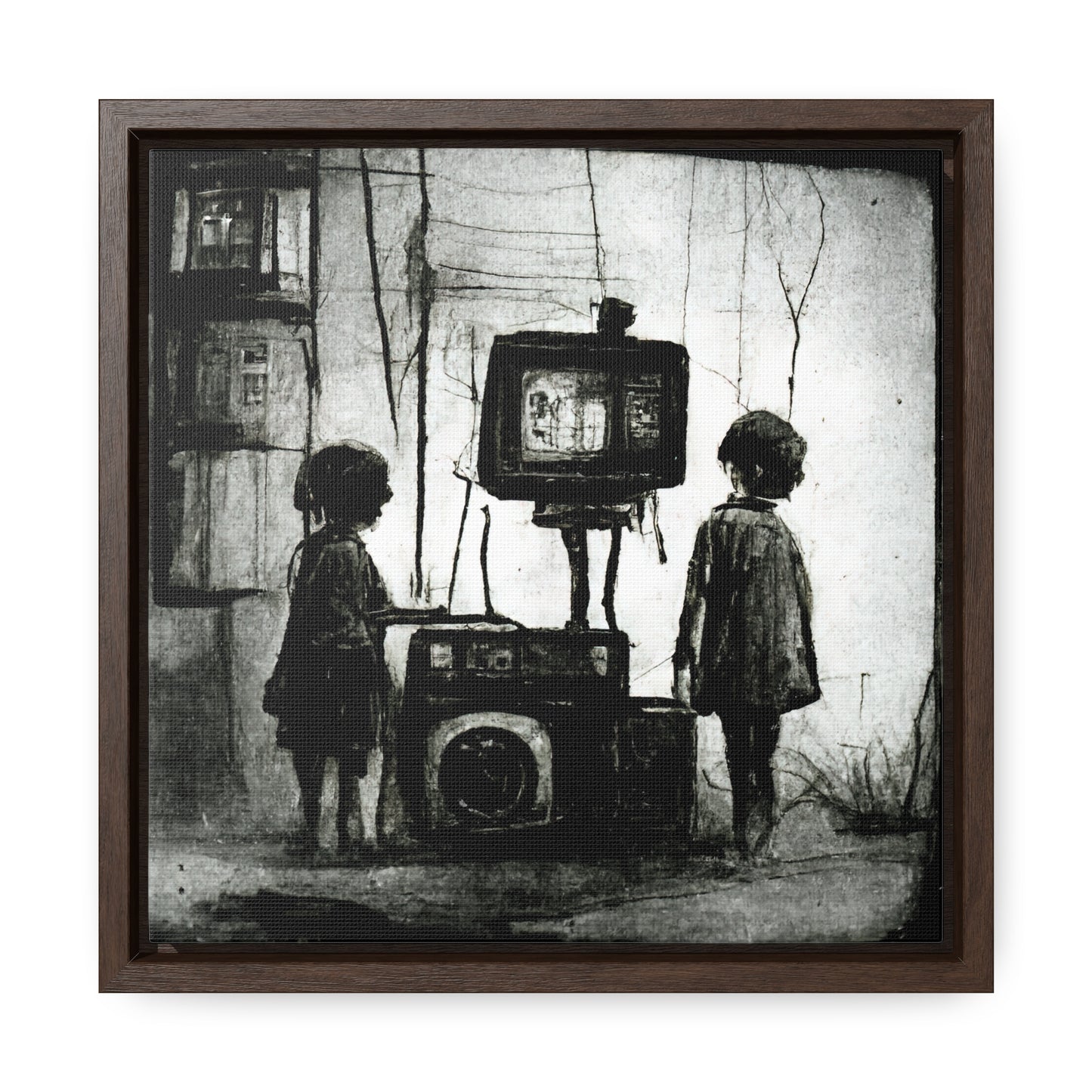 Childhood Wave, Valentinii, Gallery Canvas Wraps, Square Frame