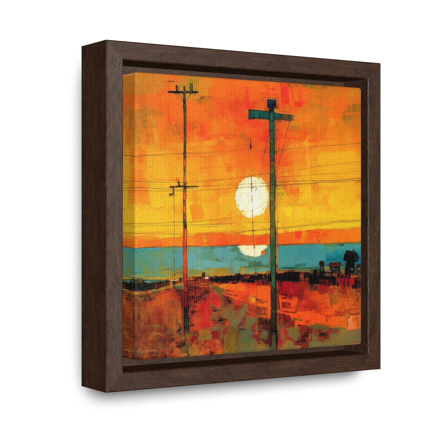 Land of the Sun 60, Valentinii, Gallery Canvas Wraps, Square Frame