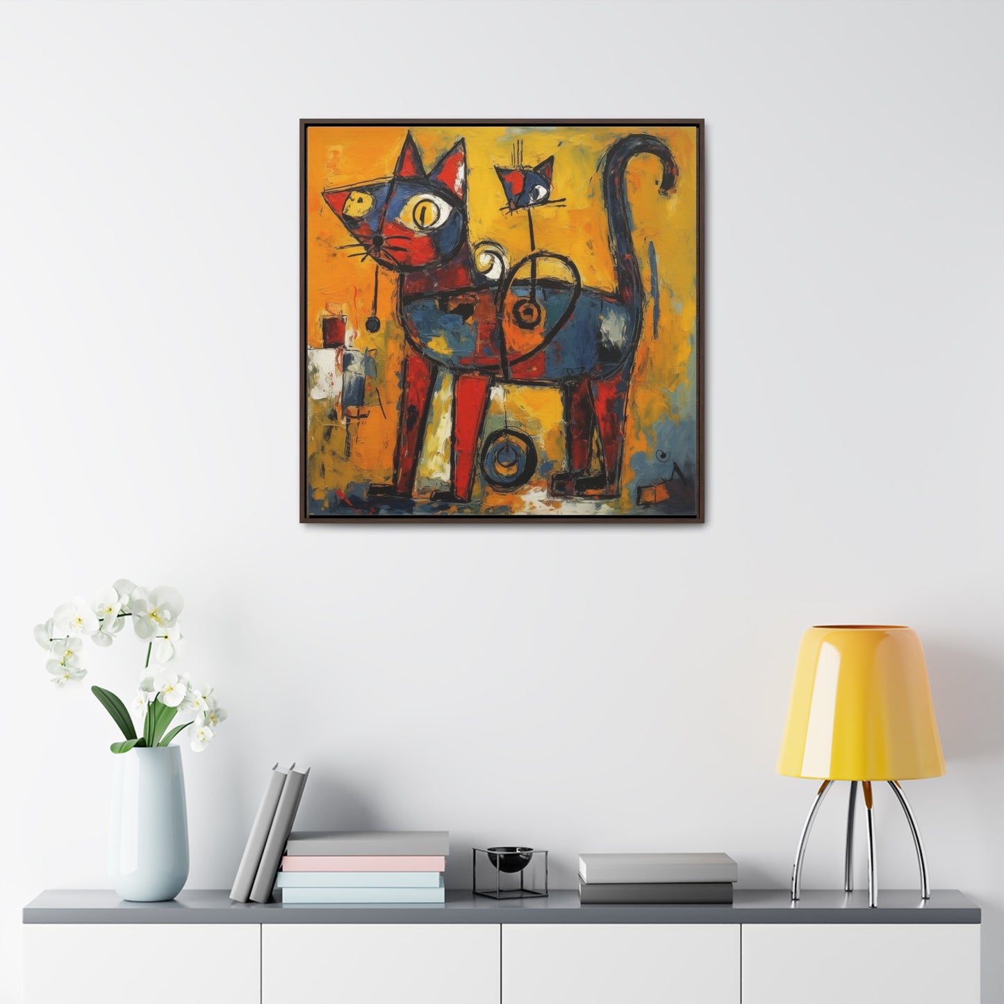 Cat 97, Gallery Canvas Wraps, Square Frame