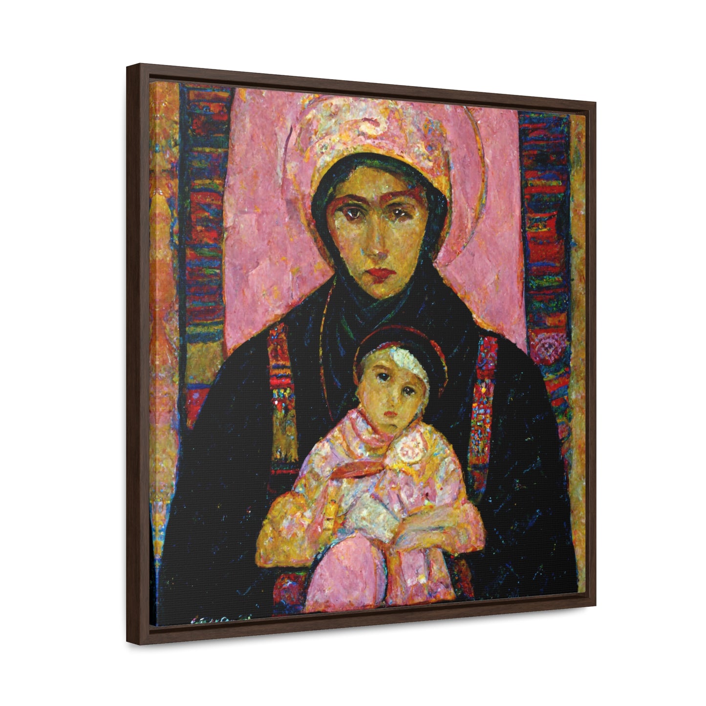 Mary and the Child 6, Valentinii, Gallery Canvas Wraps, Square Frame