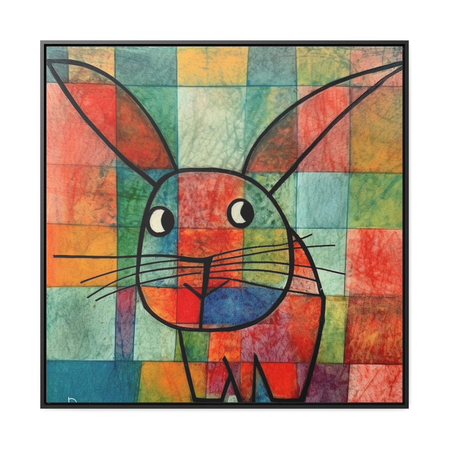 Rabbit 13, Gallery Canvas Wraps, Square Frame