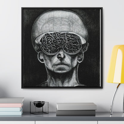 Brain 14, Valentinii, Gallery Canvas Wraps, Square Frame