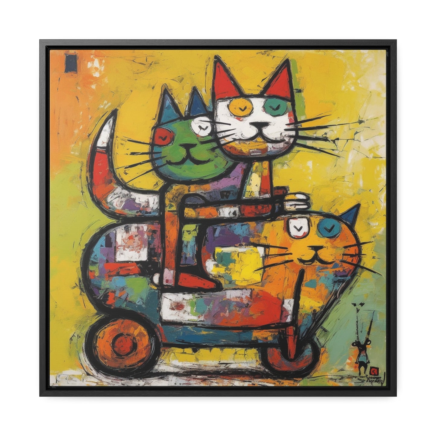 Cat 140, Gallery Canvas Wraps, Square Frame