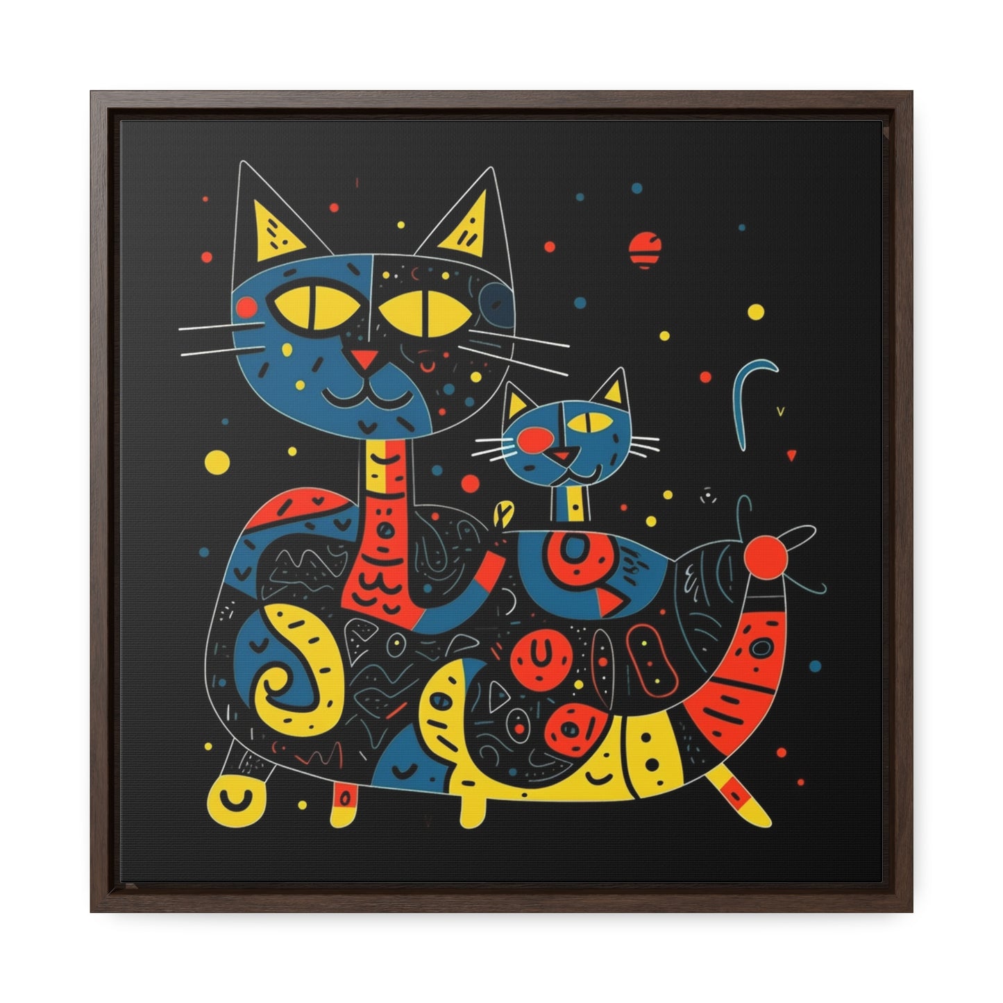 Cat 128, Gallery Canvas Wraps, Square Frame