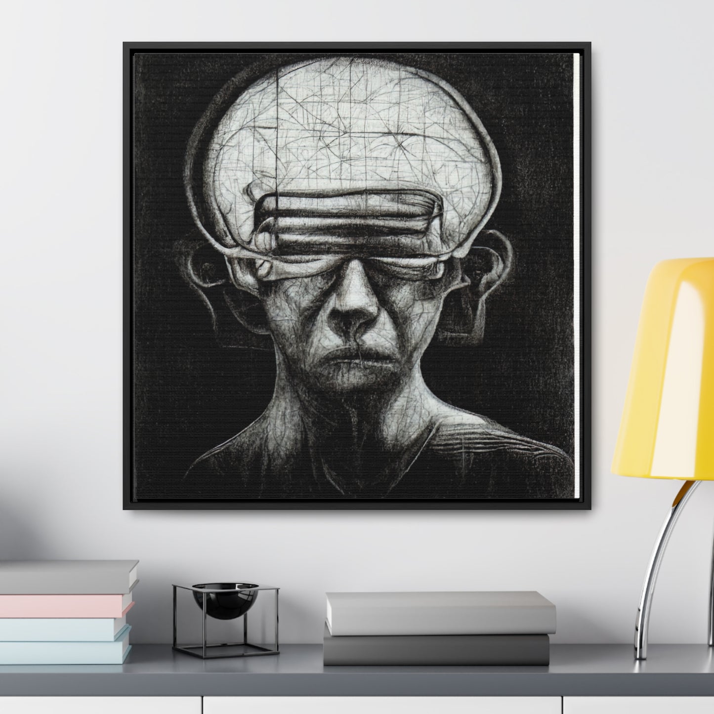 Brain 13, Valentinii, Gallery Canvas Wraps, Square Frame