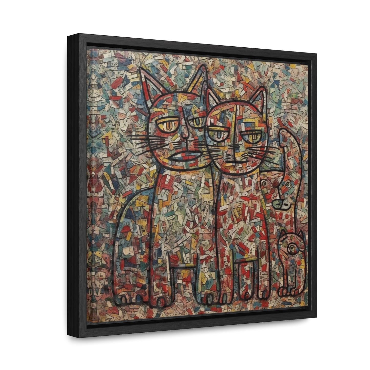 Cat 4, Gallery Canvas Wraps, Square Frame