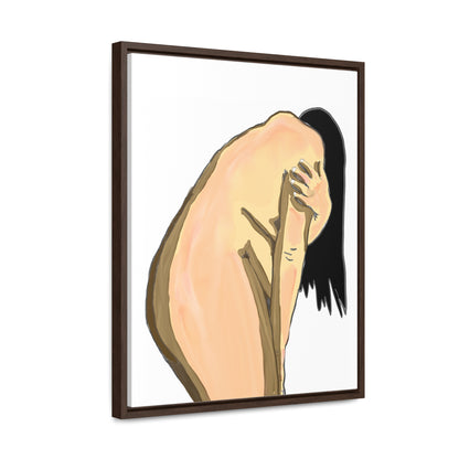 Sorrowful Woman, Original Eduard Pavel, Gallery Canvas Wraps, Vertical Frame